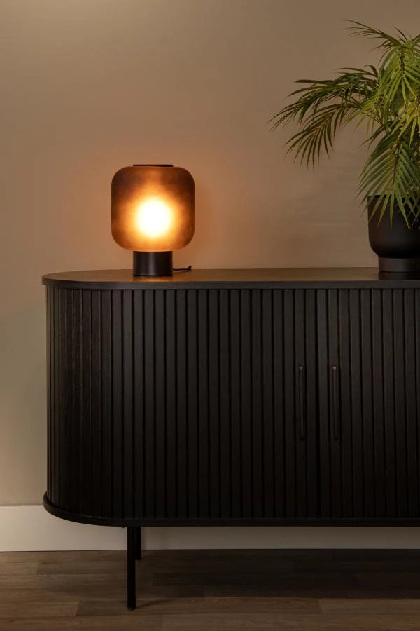 Lucide ELOISE - Table lamp - Ø 21 cm - 1xE27 - Black - atmosphere 1